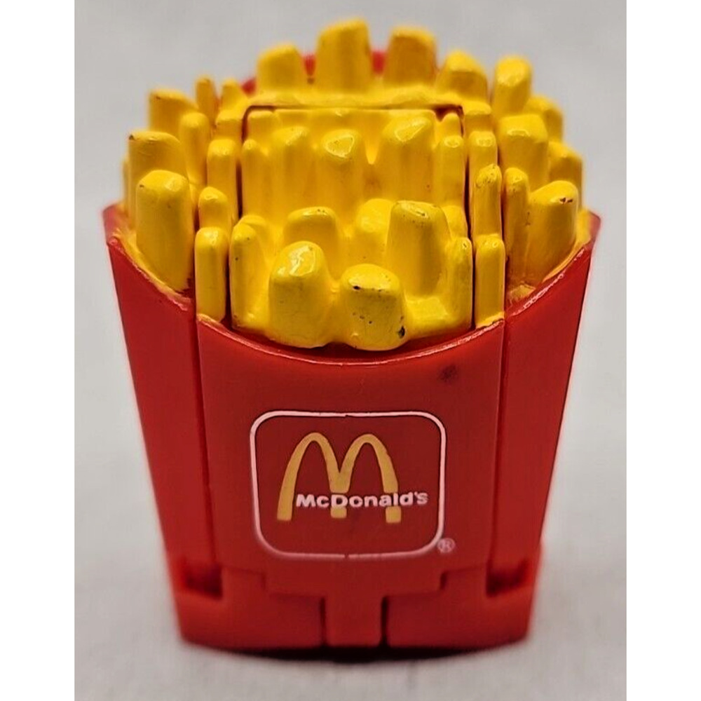 Vtg 1987 McDonald's Changeables Transformer Happy‎ Meal Toy Red Hands French fry